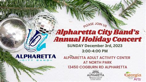 Annual Holiday Concert, Alpharetta Adult Activity Center, December 3 ...