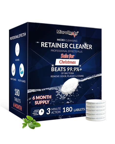 Amazon.com: MicroBeats Retainer Cleanser Tablets Invisalign Cleaner ...