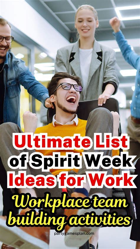 Ultimate List of Spirit Week Ideas for Work _workplace team building ...