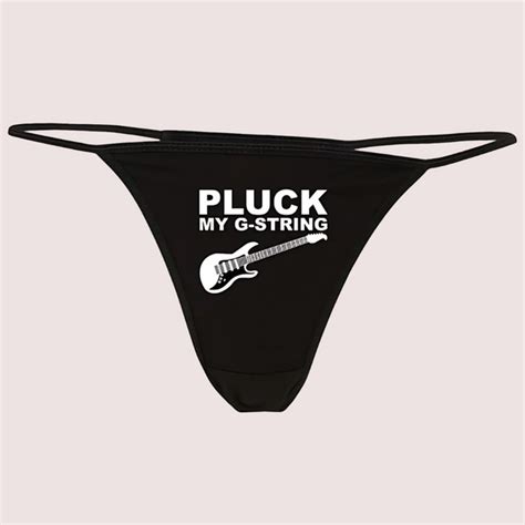 Pluck My G-String Printed Thong – French Daina