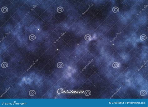 Cassiopeia Star Constellation, Brightest Stars, Cassiopeia Chair Stock ...