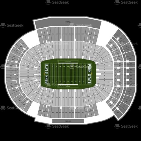 Penn State Beaver Stadium Seating Chart - Interactive Chart Tools