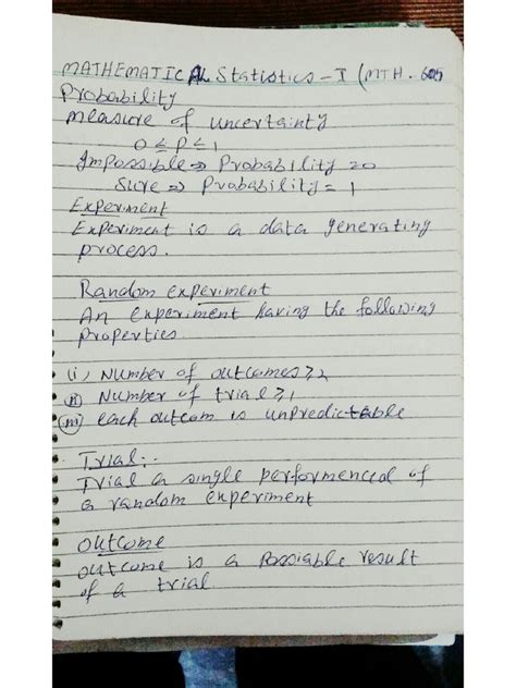 Image result for Probability Notes