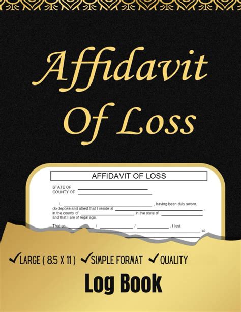 Buy Affidavit Of Loss: affidavit of loss can be used by public notaries ...