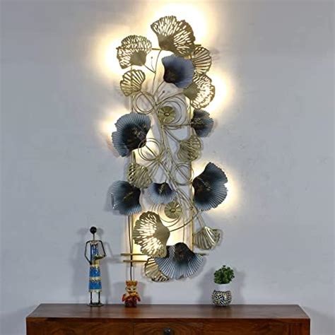 AB ART La Impresionate Metal Vertical Flower Family Wall Art with LED ...