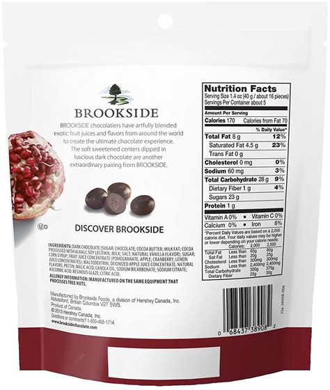 Brookside Dark Chocolate Pomegranate 7 oz - 2 Pack - 14 oz Total | Buy ...