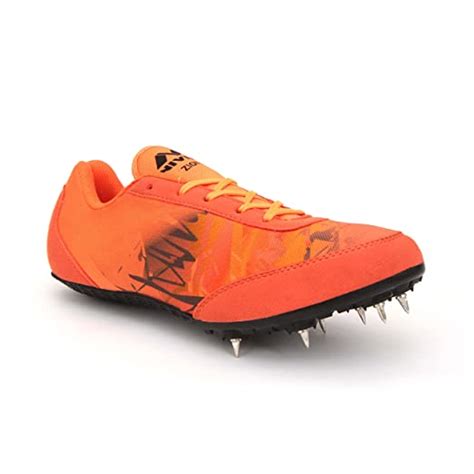 Nivia Men Zion-1 Running Spikes Shoes for Track & Field (Orange) UK-5 ...