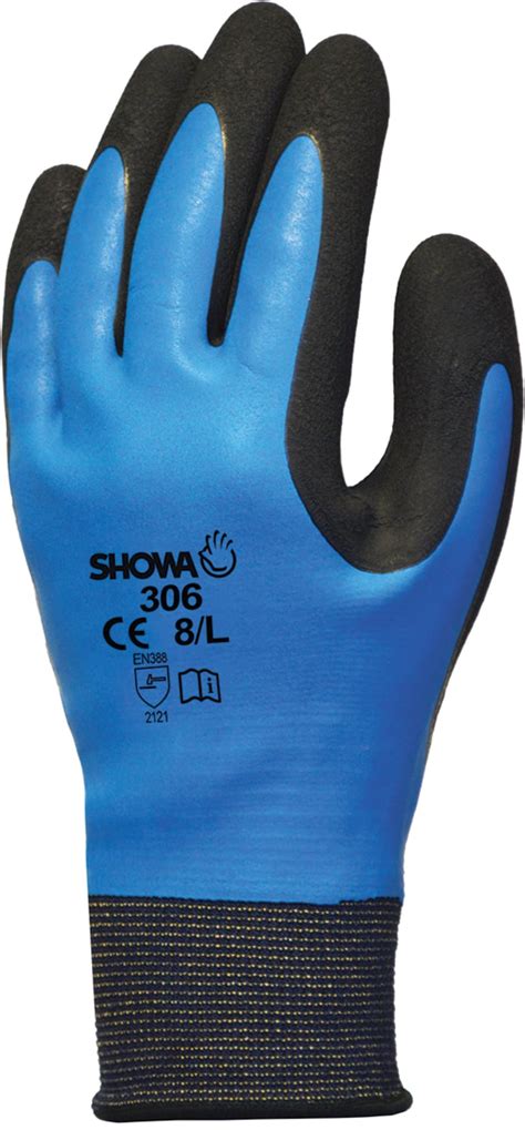 SHO306 Showa | Showa Blue Nylon, Polyester General Purpose Work Gloves ...