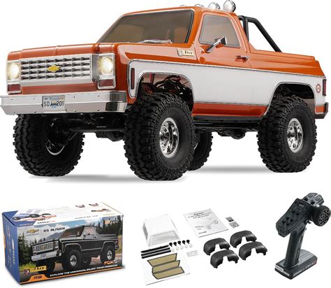 Amazon.com: FMS 1/10 RC Crawler FCX10 Chevy K5 Blazer RC Car Officially Licensed RC Car Model RC ...