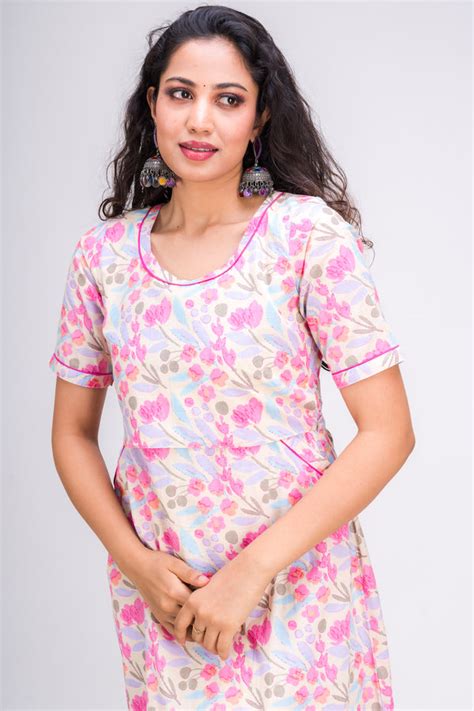 Pink Floral Tiered Maxi – Meera Bharadwaj