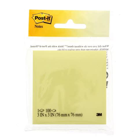 Post-it 3x3 in Notes, Colors May Vary - Shop Sticky Notes & Index Cards ...