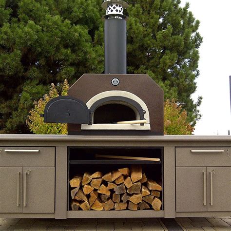 Chicago Brick Oven CBO-750 Countertop Wood Fired Pizza Oven w/ Cover ...