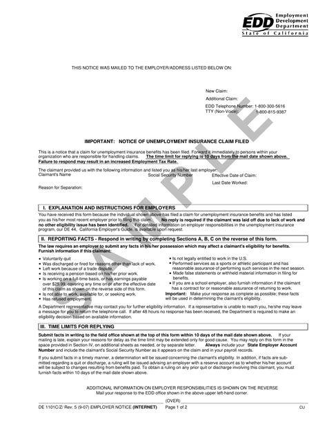 California Unemployment Letter Template Free California Employment