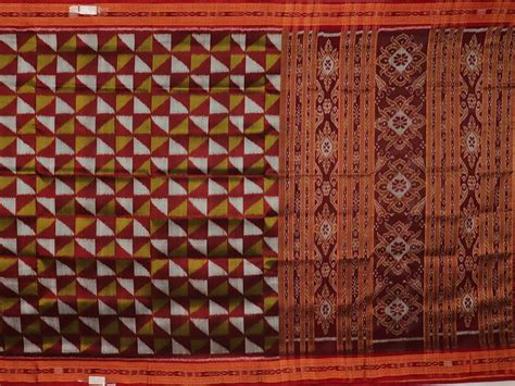 Maroon Ikkat Khandua Silk Saree | A671103909 – Priyadarshini Handloom