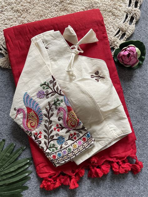 Saree With Stitched Blouse – KVS FASHION BOUTIQUE