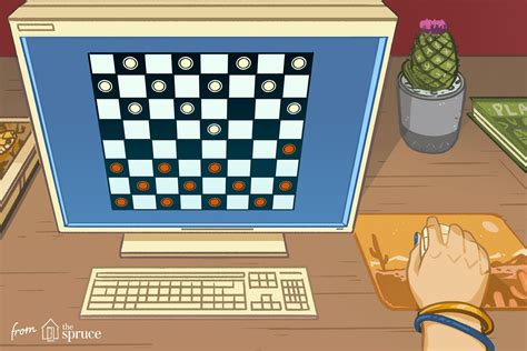 Image result for Play Checkers On Computer