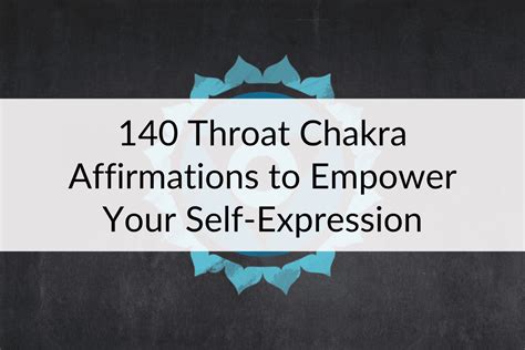 140 Throat Chakra Affirmations | Manifest a Perfect Life