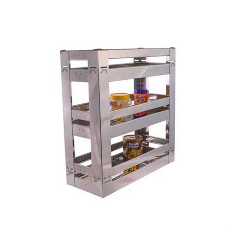 Pull Out Basket - 3 Shelves Stainless Steel Pull Out Basket ...