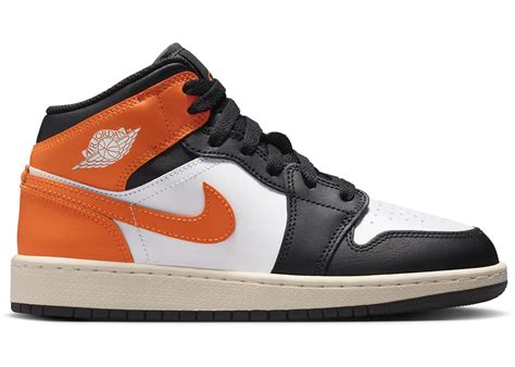 Jordan 1 Mid Black Toe Starfish Gs – Kicks Machine