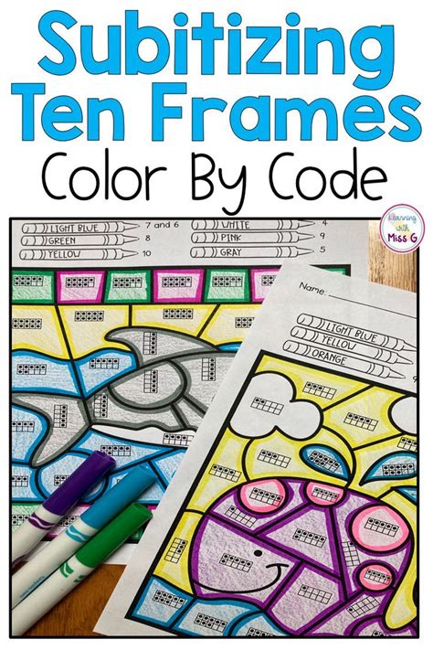 Image result for Ten Frame Color by Code Homework Help
