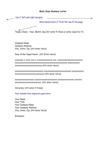 Example of Business Letter Format 的图像结果