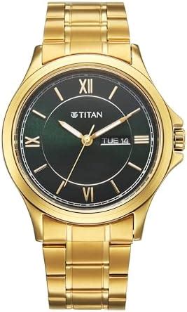 Buy Titan Neo Arabic Analog with Day Date Green Dial Roman Numeral ...