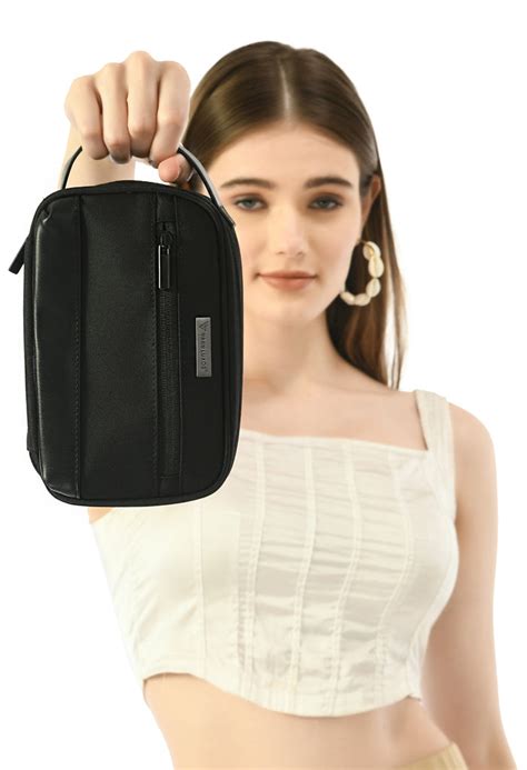 Vaku Luxos ® Salem Pouch Multi Pockets Pouch & Dual Compartment - Blac ...