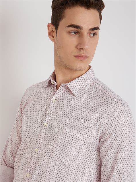 Parx Men Pink Printed Slim Fit Cotton Casual Shirt – MyRaymond