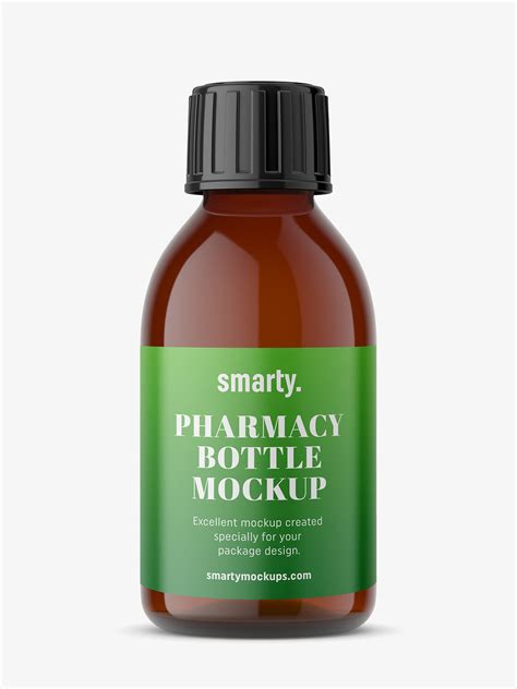 Pharmacy bottle mockup / 150 ml - Mockups Design