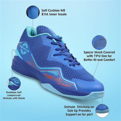 Nivia Warrior 2.0 Basketball Shoes with Soft Cushion EVA Inner Insole ...