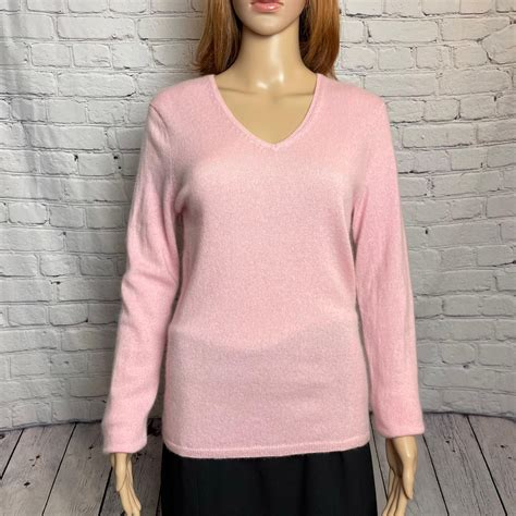 Geneva Pink V-Neck Sweaters | Mercari