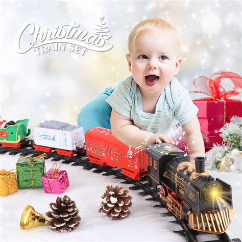 Buy Christmas Train Set, Train Toy Set Track Suspend Under/Around Xmas ...