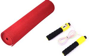 Skyfitness Yoga mat with skipping rope Multicolor 4 mm Exercise & Gym ...