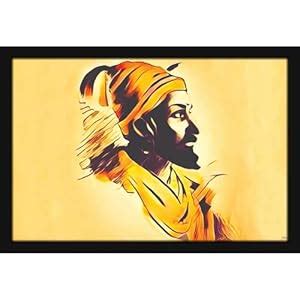 Mad Masters Chhatrapati Shivaji Maharaj Maratha Ruler Painting Photo ...