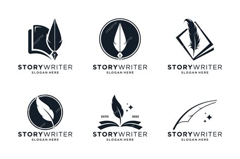 Premium Vector | Book story logo design collection