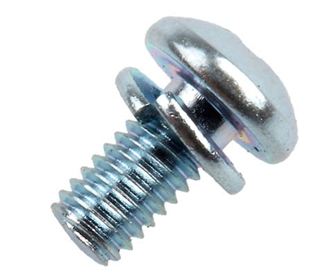 RS PRO | RS PRO M3 x 6mm Zinc Plated Steel Pan Head Sems Screw, Spring ...