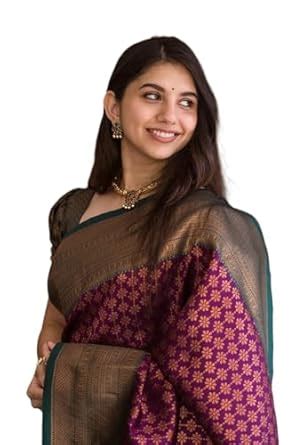 Buy Avantika Fashion Women's Kanjivaram Soft Silk Banarasi Sarees With ...