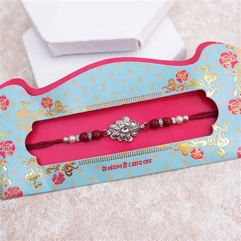 Send Stone Rakhi with Mug and Lucky Plant Online | Rakhibazaar.com