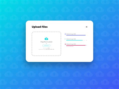 File upload UI design :: Behance