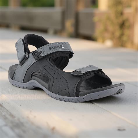 FUEL 2112-02 Men’s Outdoor Comfortable Daily Wear Sports Sandals (Blac ...