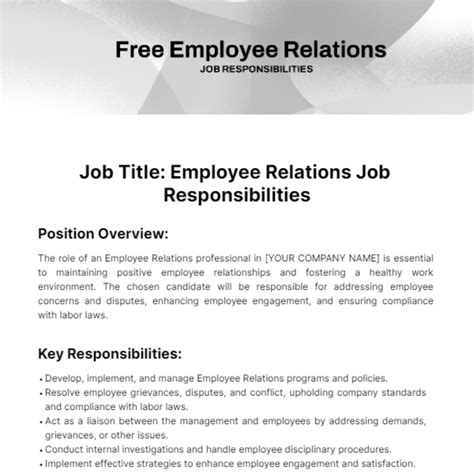 Employee Relations Jobs