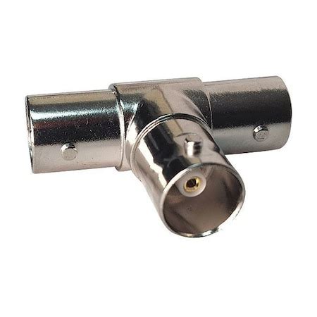 Vitek Coaxial T Connector, (3) BNC Female, PK10 VT-BNC-T-3F10 | Zoro