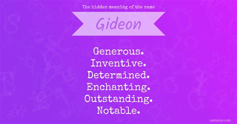 The hidden meaning of the name Gideon | Namious