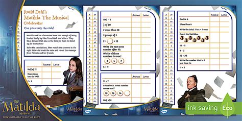FREE! - 👉 Matilda KS1 Activity | Matilda The Musical | Maths Resources