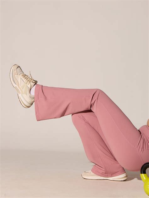 Pink All-In Bootcut Flare Pants – CAVA Athleisure Pvt Ltd