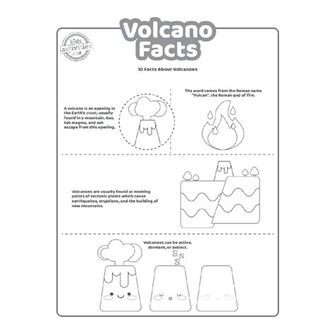 Volcanoes For Kids Worksheets