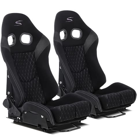 Orren Ellis 2 Pieces Universal Racing Seats With Dual Sliders | Wayfair