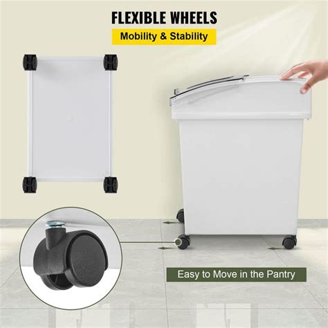 Ingredient Bin 10.5+6.6 gal. Rice Storage Container | Ubuy India
