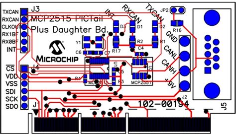 MCP2515DM-PTPLS CAN Controller Daughter Board - Microchip Technology ...
