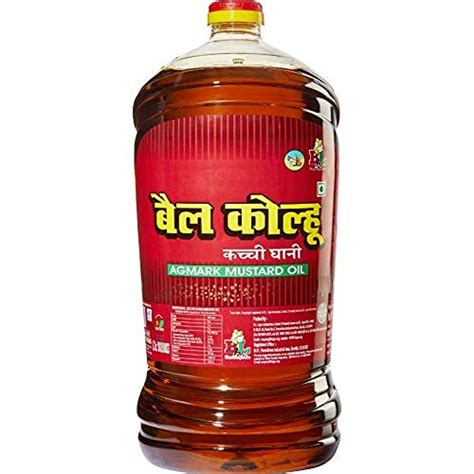 Bail Kolhu Kachi Ghani Mustard Oil (Cold Pressed) | Healthy Cooking Oil ...